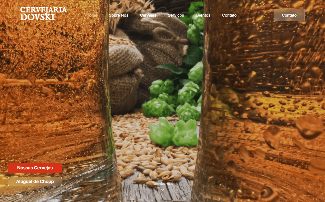 Cervejaria Dovski - Site Completo